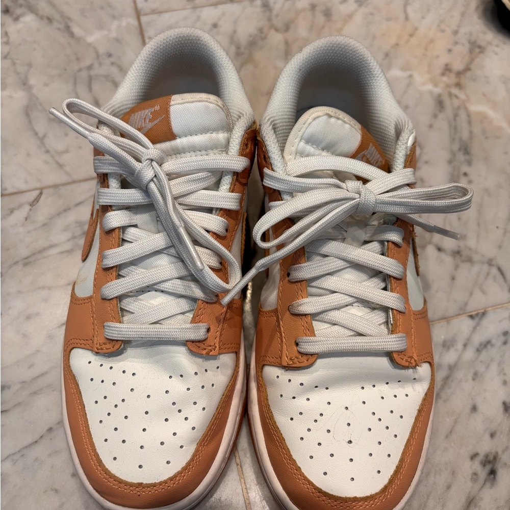 Nike White and Brown Sneakers